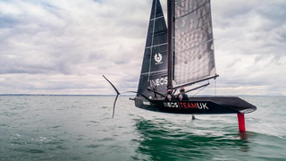 Illustration for article titled America's Cup Prototype Boats Appearing